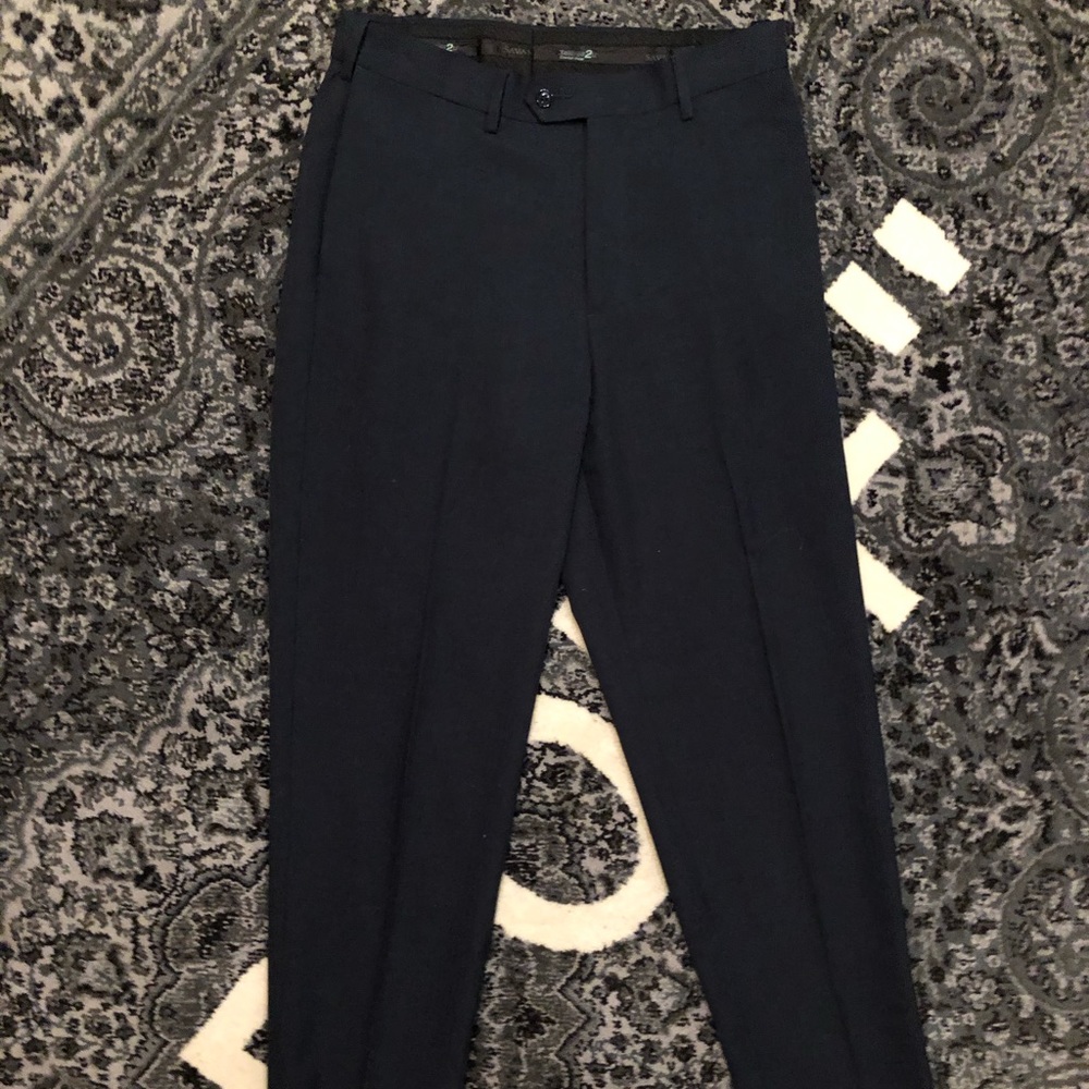 Blue pinstripe dress pants 32/32